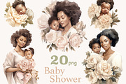 Baby Shower Illustrations Set, a Person Illustration by GlamArtZhanna (Thumbnail 1 of 5)
