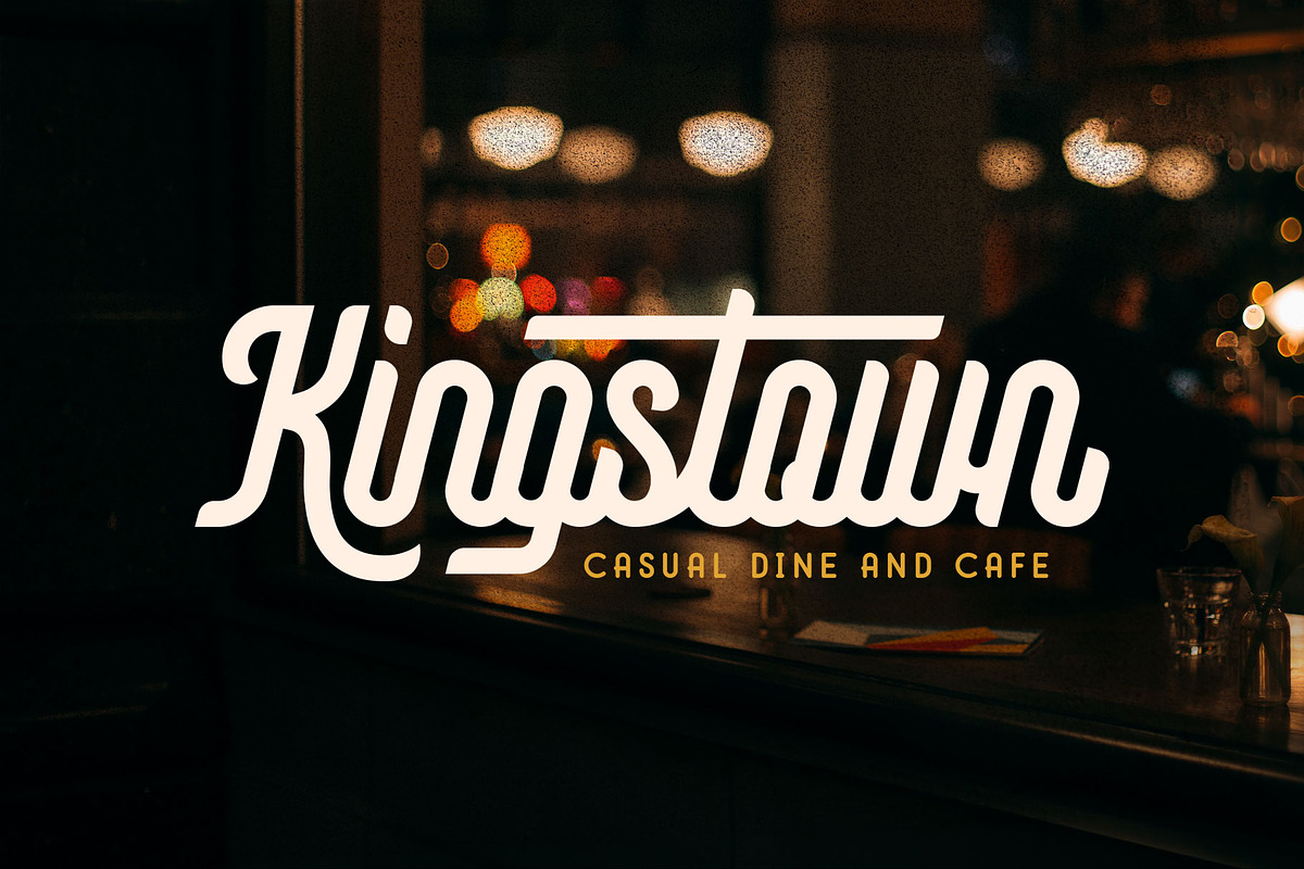 Montagna - Elegant Monoline, a Script Font by Arterfak Project (Photo 4 of 13)