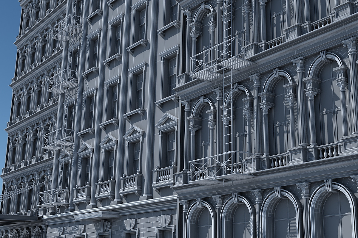 Commercial Building Facade 17, an Architecture 3D Model by Giimann (Photo 11 of 14)