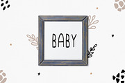 Baby dinosaur cute FONTS, a Script Font by SleptArt (Thumbnail 4 of 8)