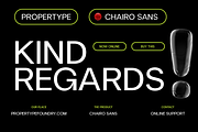 ChairoSans, a Sans Serif Font by Propertype (Thumbnail 14 of 14)