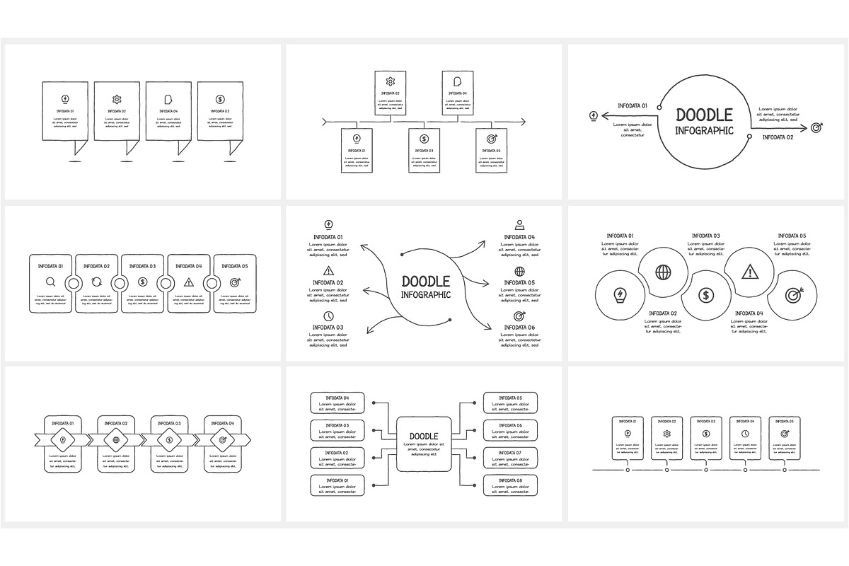 Doodle Presentation Canva Template 3 preview 3