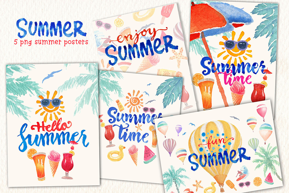 Summer time clipart, a Food Illustration by Art & Things (Photo 2 of 6)