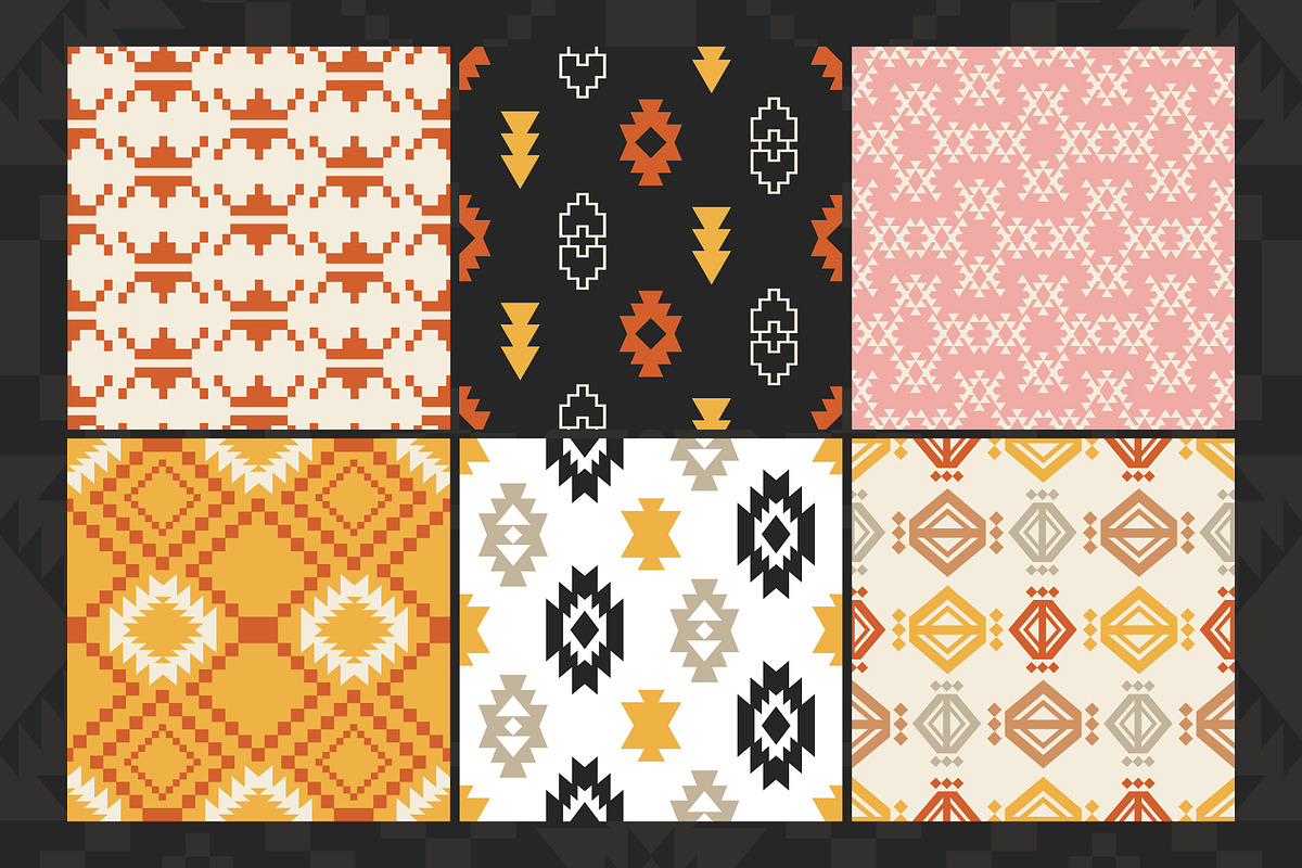 30 Aztec Southwestern Patterns Pack, a Pattern Graphic by Katrinelly (Photo 9 of 15)