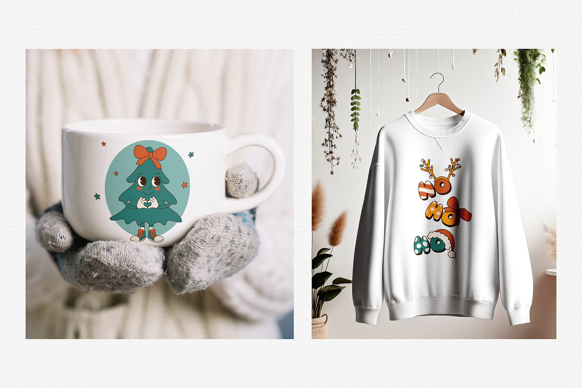 Merry Groovy Christmas Collection, a Seasonal Illustration by Alla's Creations (Photo 5 of 13)