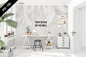 Home Office Workspace Mockup