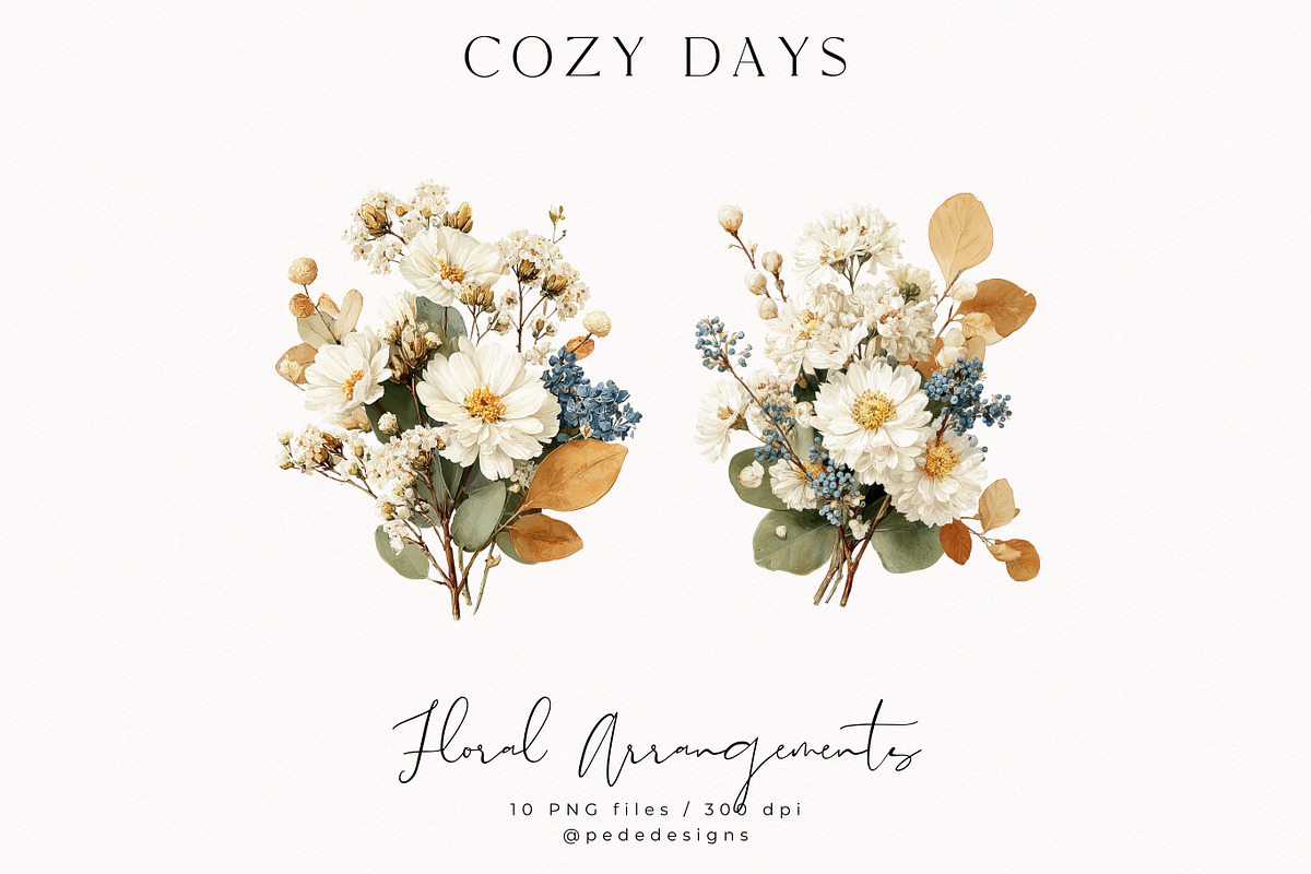 Cozy Days Collection, a Seasonal Illustration by PeDe Designs (Photo 16 of 31)