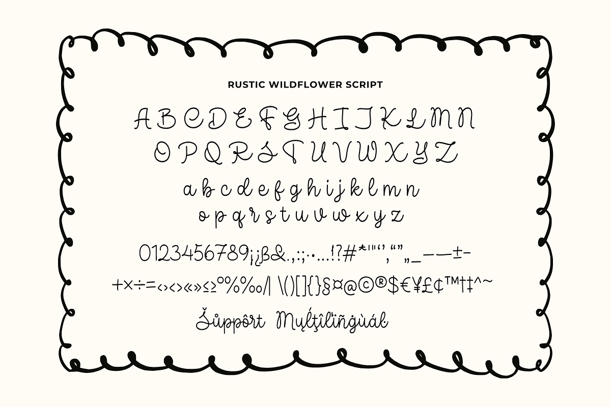 Rustic Wildflower - Playful Font Duo, a Sans Serif Font by Ainun Jinan (Photo 9 of 11)