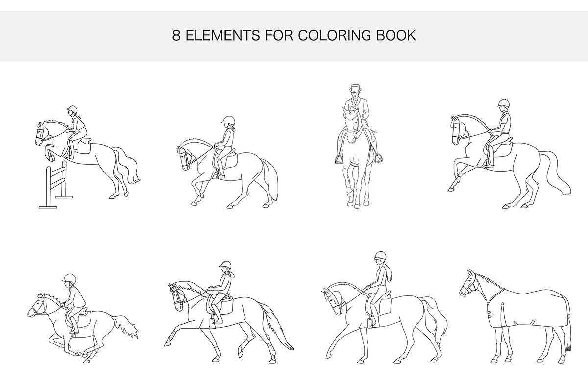 EQUESTRIAN LOVER GRAPHICS, an Animal Illustration by Naurider (Photo 2 of 2)