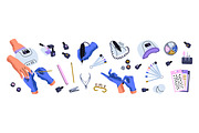 Female manicure, beauty tools set, an Illustration by PaperTrident (Thumbnail 2 of 7)