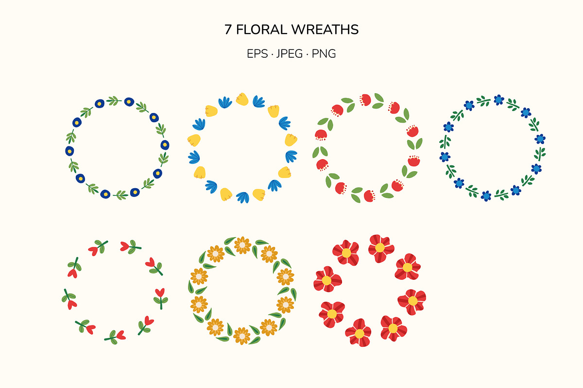 Naive Flowers Creator - 65 files, an Object Illustration by Le.nart (Photo 5 of 5)