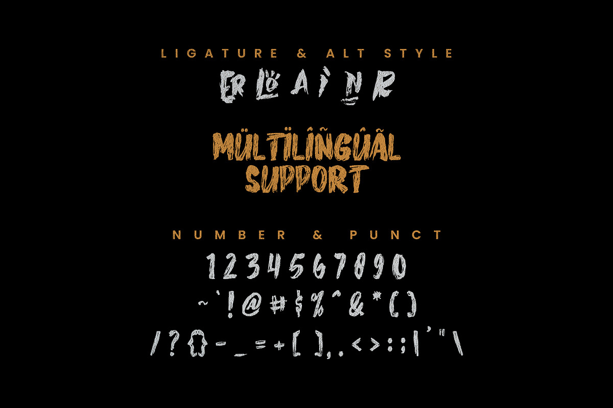 Ernia Rough Handmade Brush Font, a Handwritten Font by Maulana Creative (Photo 5 of 7)