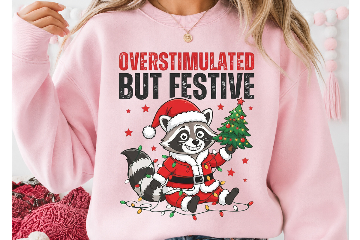 Overstimulated but festive PNG, a Seasonal Illustration by DreamCafeArt (Photo 2 of 7)
