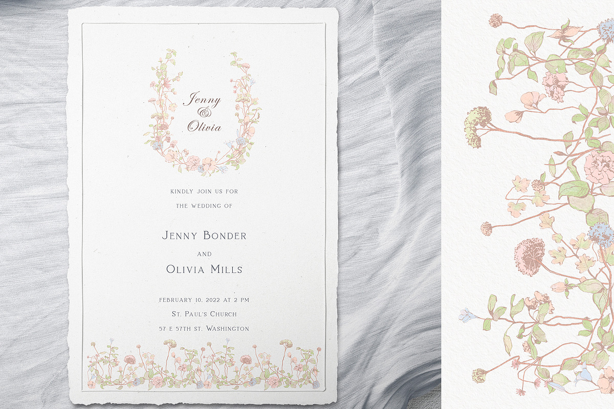 Pastel Floral collection, an Illustration by Sensual Art (Photo 5 of 10)