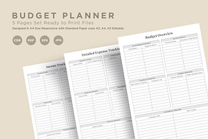 Budget Planner Pages Set V-15