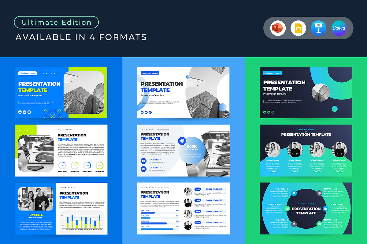 Ultimate Startup Pitch Deck Bundle, a Presentation Template by CreativeUP (Photo 2 of 6)
