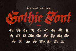 Gothic Vector Letters - 027