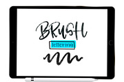 Procreate Brush Lettering Pen, a Brush Add-On by Blue Strawberry Studio (Thumbnail 1 of 5)