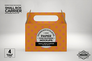 Small Box Carrier Packaging Mockup