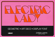 JWV - ELECTRIC LADY, a Sans Serif Font by Jordan Warren Visuals (Thumbnail 1 of 9)