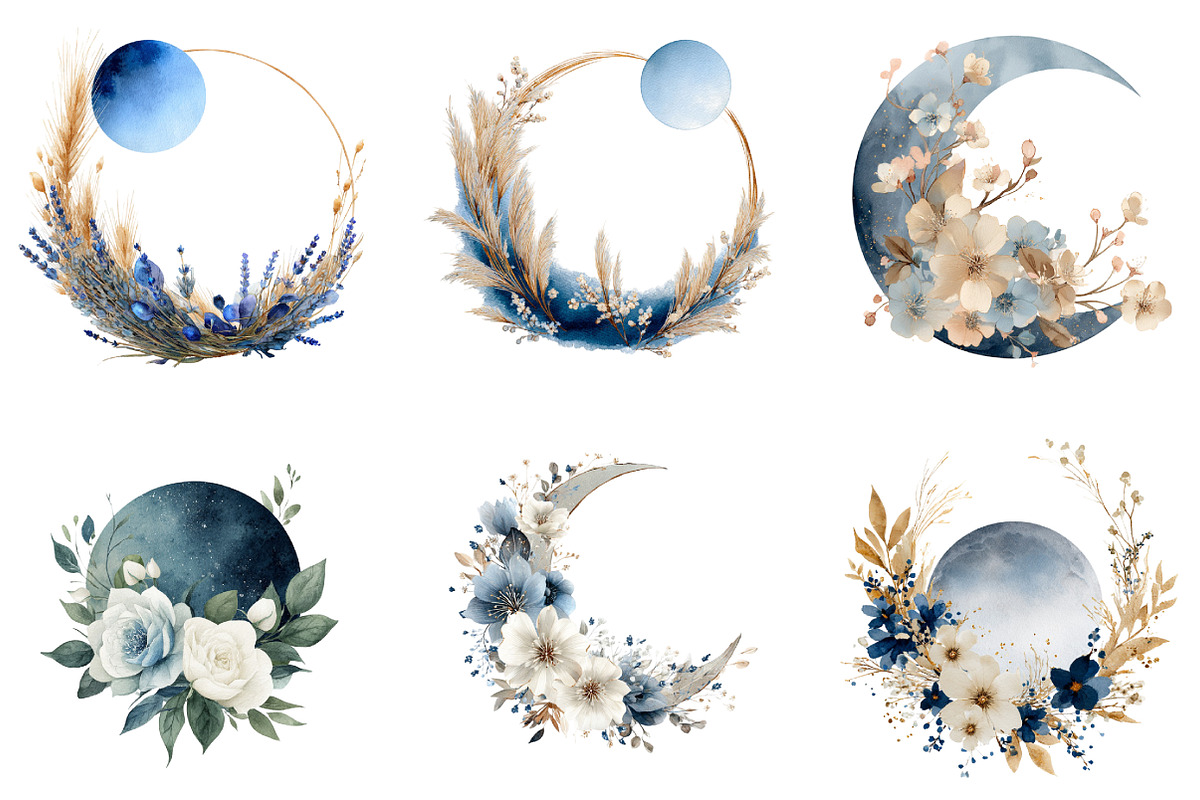 Christmas Flowers Clipart, an Illustration by DreamArtGraphic (Photo 3 of 5)