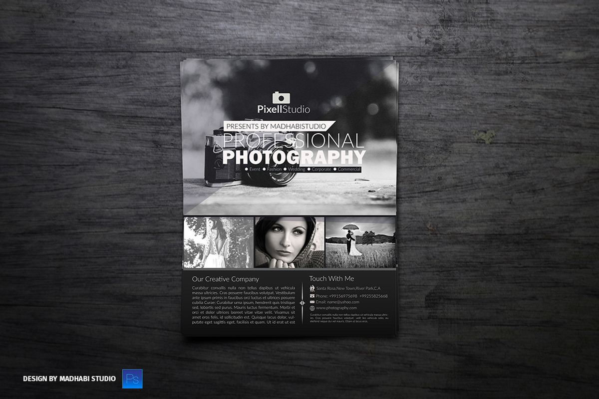 Photography Flyer, a Flyer Template by Madhabi Studio (Photo 3 of 5)