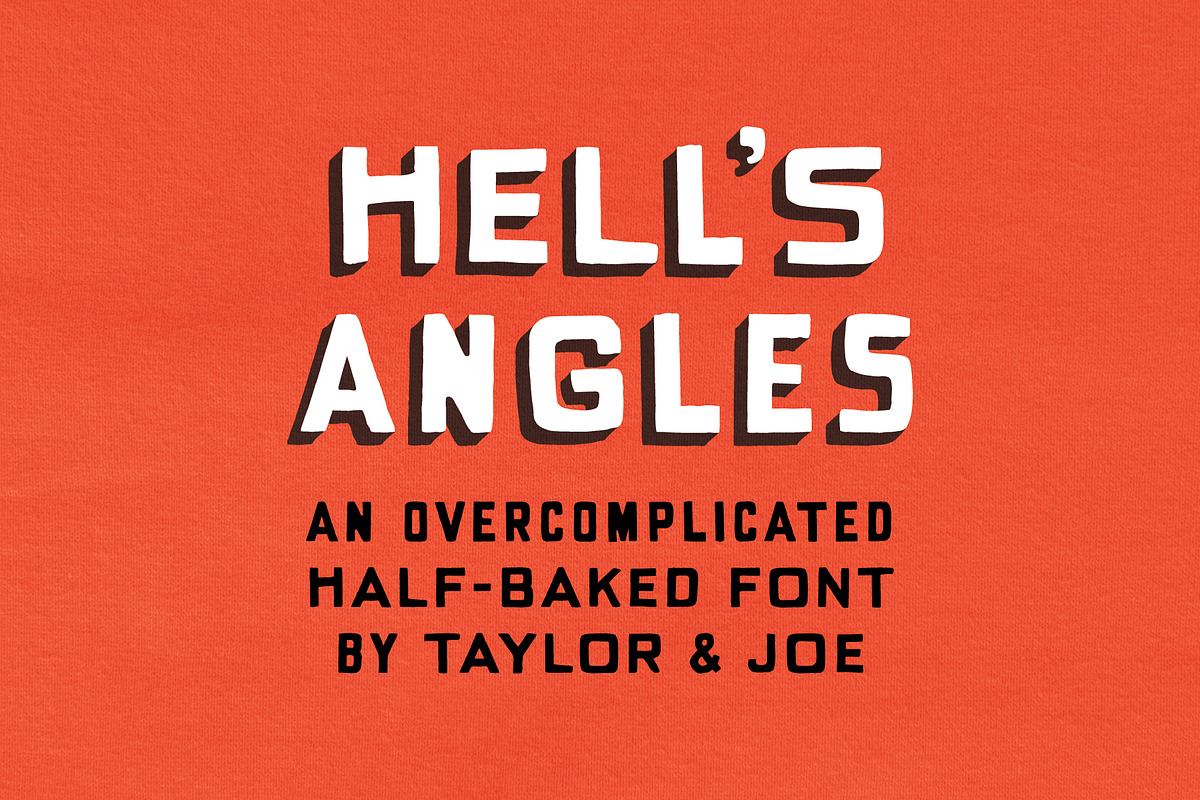 Hell's Angles Handdrawn Display Font, a Sans Serif Font by Off The Rack © (Photo 1 of 8)