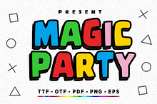 Magic Party Colorfull Font