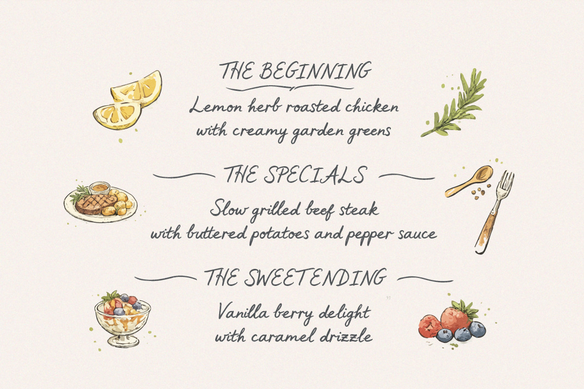 Sweet Friday Thing Font, a Handwritten Font by Typebae (Photo 4 of 8)