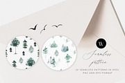 Mountain & Trees Forest Illustration, a Texture Illustration by WalaPalette (Thumbnail 6 of 6)