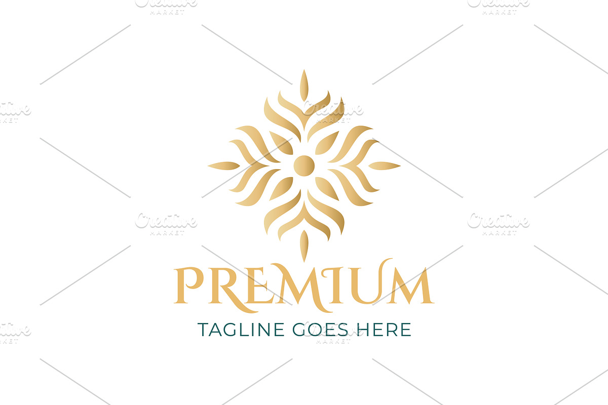 Premium Gold Floral Ornament Logo, a Branding & Logo Template by Signatoro (Photo 2 of 3)