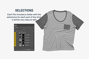 Bella Canvas Flowy Pocket Tee Mockup, a Shirt Mockup by GraphicHero (Thumbnail 6 of 8)