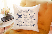 Vintage Blue Summer Beach Coquette B, an Illustration by Sublimation Artist (Thumbnail 7 of 9)