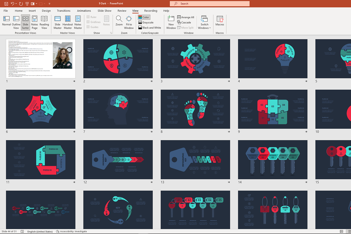 Visual Presentation Template, a Presentation Template by Infographics project (Photo 13 of 14)