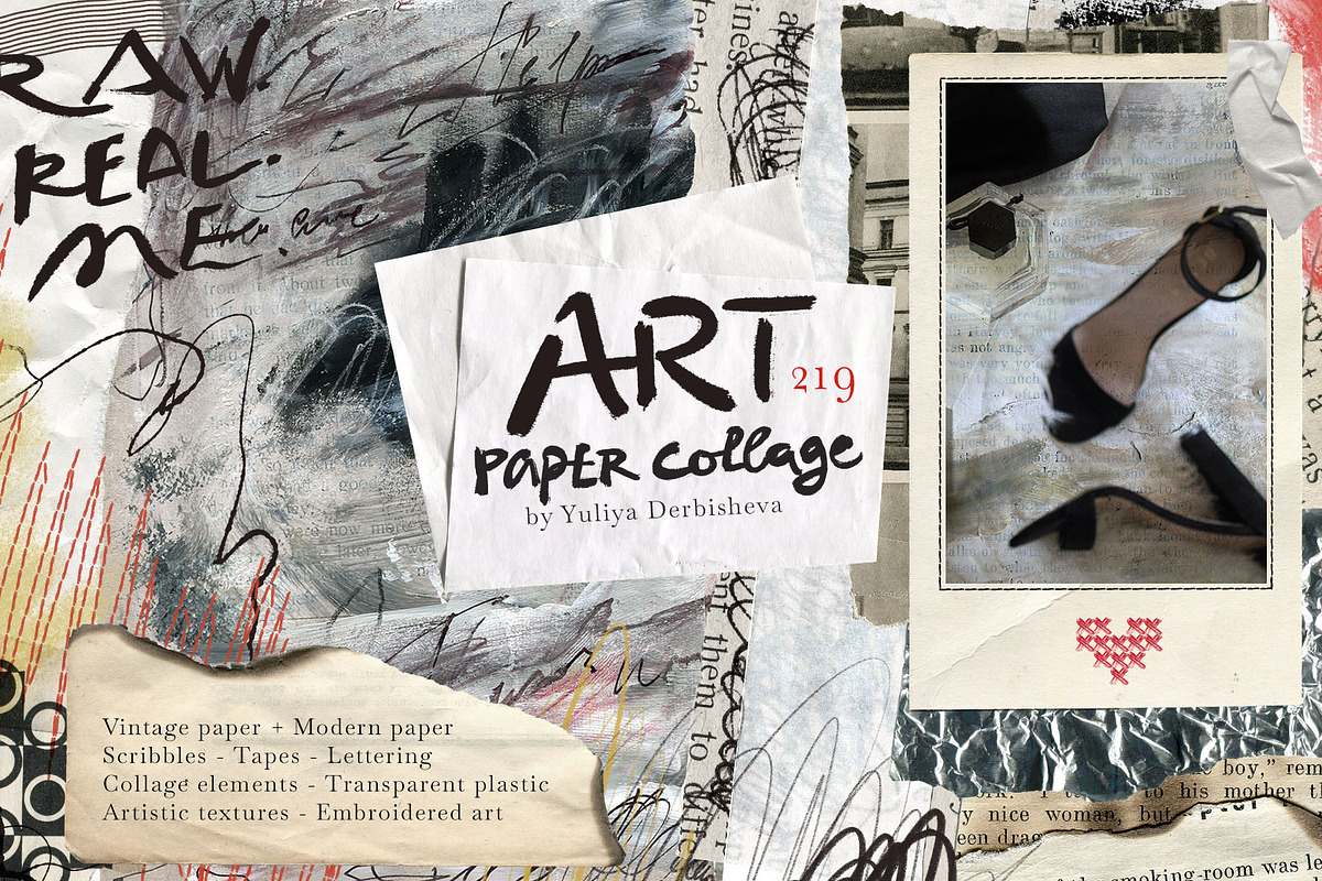 Art Paper collage element scraps, an Object Graphic by Yuliya Derbisheva (Photo 1 of 15)