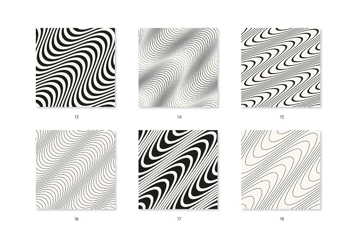 Contempo. Seamless Patterns Set, a Pattern Graphic by Curly_Pat (Photo 4 of 7)