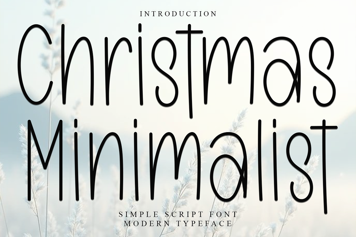 Christmas Minimalist, a Sans Serif Font by InermediaSTUDIO (Photo 1 of 8)