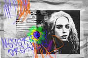 Grunge Paper Collage & Scribbles, a Texture Graphic by nadispasibenko (Thumbnail 3 of 16)