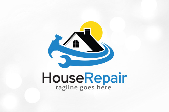 House Repair Logo Template Design by Gunaonedesign  Creative Market
