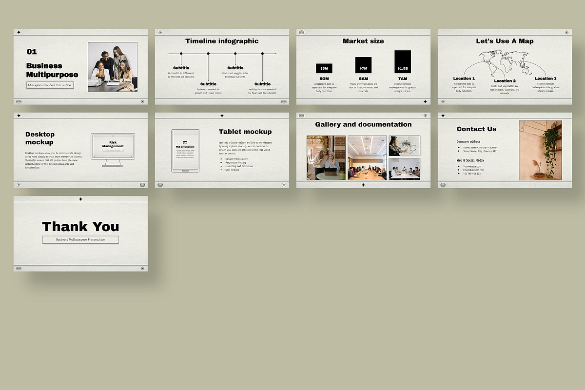 Risk Management Business PowerPoint, a Presentation Template by BumbleGraph Studio (Photo 3 of 3)
