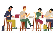 People character and coffee, a Food Illustration by Smiley Creative (Thumbnail 2 of 5)