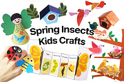 Spring Insects Kids Crafts, an Education Illustration by DRAWINART (Thumbnail 1 of 8)