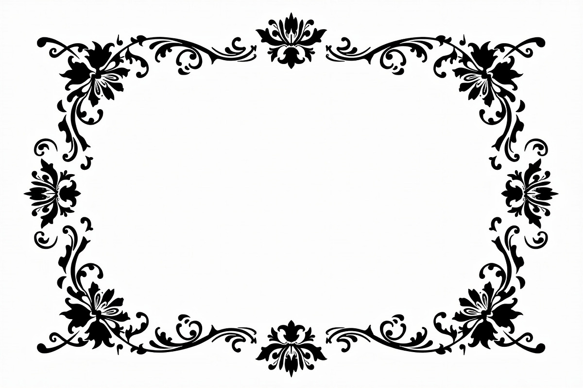 Decorative Frame Vector Bundle, an Illustration by yasushie (Photo 6 of 9)