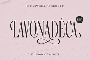 SS Lavonadeca - Flourish Serif Font