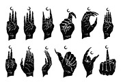 30 Silhouette Design Hand Gestures, an Education Illustration by Design by sebrodbrick (Thumbnail 2 of 4)