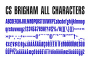 CS Brigham – Bold Font, a Sans Serif Font by Craft Supply Co. (Thumbnail 8 of 8)