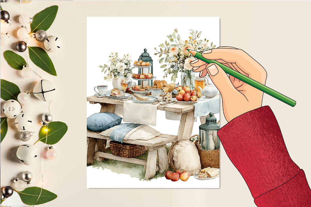 Watercolor Little Valley Stories, an Illustration by DreamCafeArt (Photo 5 of 6)
