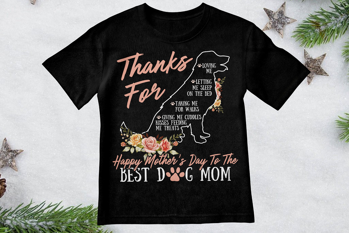 Mother’s Day Dog Mom T-Shirt Design, a Graphic by Vector Portal (Photo 4 of 5)