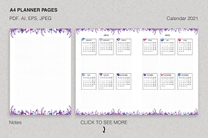 Printable Planner Set With Crystals