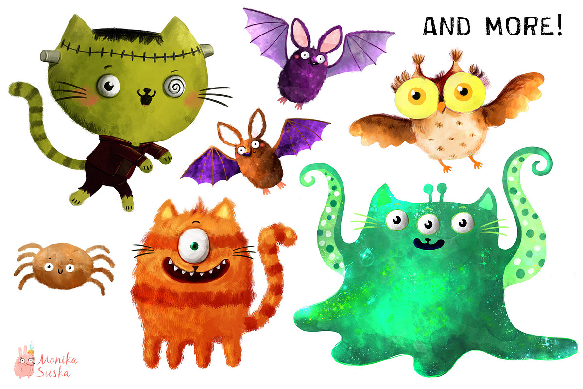 Halloween illustrations, an Illustration by monika.suska (Photo 7 of 8)